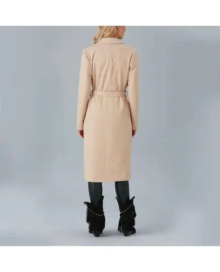 Coat with Belt and Buttoned Detail - Women's Wear - Turkey Fashion