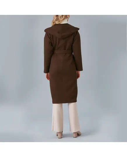 Coat with Fixed Hooded and Set Belt - Women's Wear - Turkey Fashion