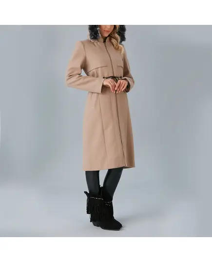 Coat with Portable Hooded and Zipper Detail - Women's Wear - Turkey Fashion