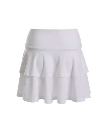 Double Ruffles Sports Skirt - Women's Wear - Soft Perforated Polyester