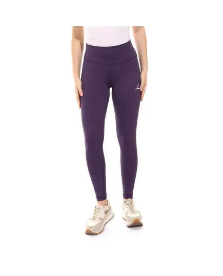 Plain Sportive Stretch Leggings Purple - Women's Wear - Poly-Spandex