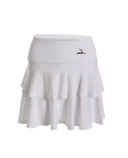 Double Ruffles Sports Skirt - Kids' Wear - Perforated Dry-fit PolyesterDouble Ruffles Sports Skirt - Kids' Wear - Perforated Dry-fit Polyester