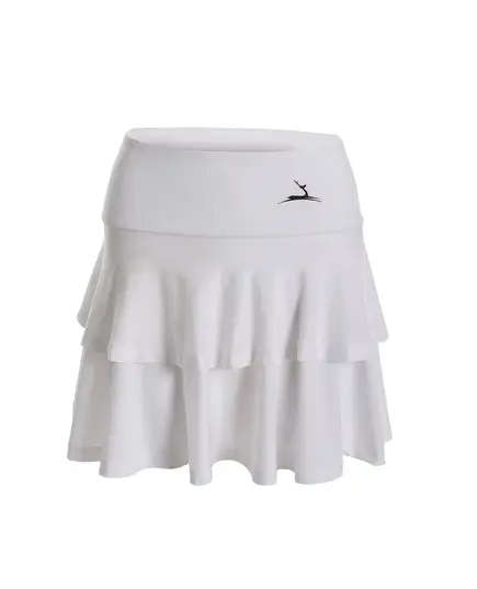 Double Ruffles Sports Skirt - Women's Wear - Soft Perforated Polyester