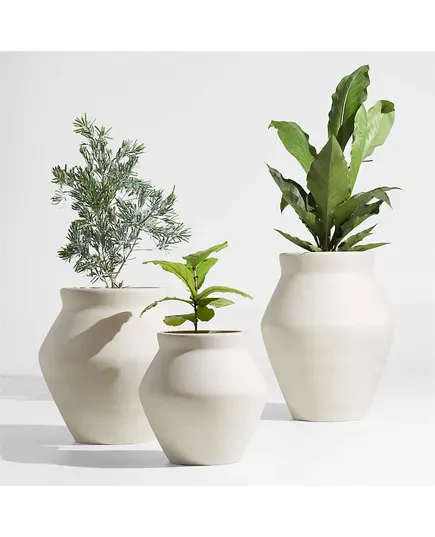 Fiberglass Sicily Pot - Handmade - Wholesale - Outdoor Garden - Unique Pots & Plants - 75 × 60 cm TijaraHub