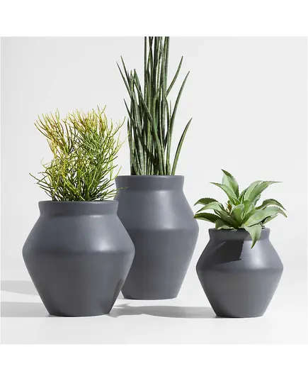 Fiberglass Sicily Pot - Handmade - Wholesale - Outdoor Garden - Unique Pots & Plants - 75 × 60 cm TijaraHub