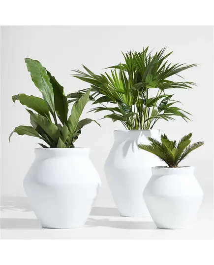 Fiberglass Sicily Pot - Handmade - Wholesale - Outdoor Garden - Unique Pots & Plants - 75 × 60 cm TijaraHub