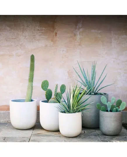 Fiberglass Marseille Pot - Handmade - B2B - Home & Garden Decoration - Unique Pots & Plants - 50 cm×50 cm TijaraHub