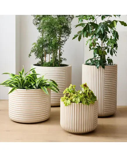 وعاء زرع فيبر جلاس سيسيليا - صناعة يدوية - Unique Pots & Plants - تجارة هب