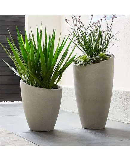 Fiberglass Aldora Pot - Handmade - B2B - Unique Pots & Plants - Outdoor Decoration - 50 cm×38 cm TijaraHub