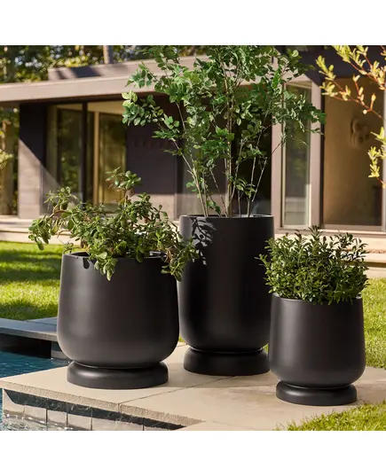 Fiberglass Oval Pot - Handmade - Outdoor Decoration - Wholesale - Unique Pots & Plants - 60 × 40 cm​ TijaraHub