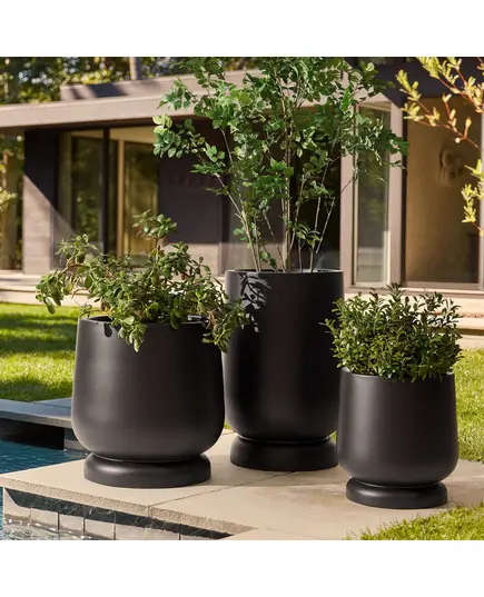 Fiberglass Oval Pot - Handmade - Outdoor Decoration - Wholesale - Unique Pots & Plants - 60 × 40 cm​ TigaraHub