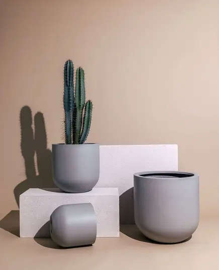 Fiberglass Marseille Pot - Handmade - B2B - Home & Garden Decoration - Unique Pots & Plants - 60 × 70 cm​ TijaraHub