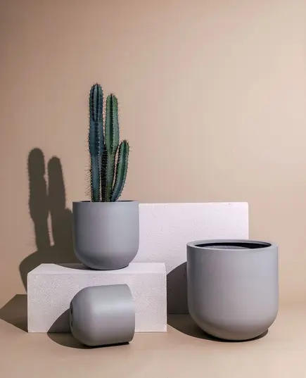 Unique Pots & Plants - Fiberglass Marseille Pot - Handmade - Home & Garden Decoration - B2B - 70 cm×50 cm TijaraHub