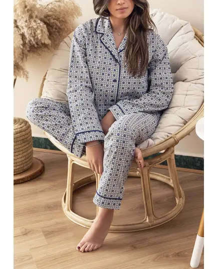 Classic Buttoned Pajama - Wholesale Clothing - Women's Clothes From Egypt - Cotton - Comfort - Tijarahub