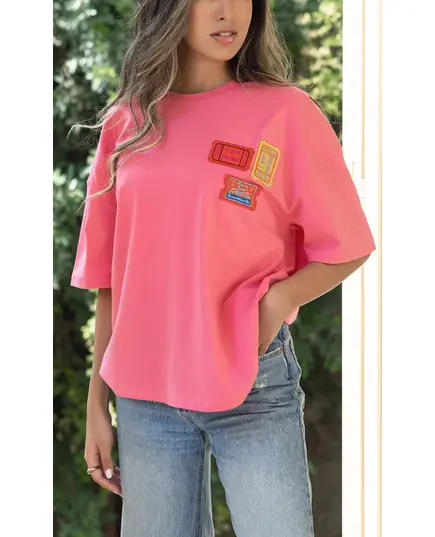 Premium Quality Fuchsia T-shirt - Women's Egyptian Wholesale Clothing - Unique - Tijarahub