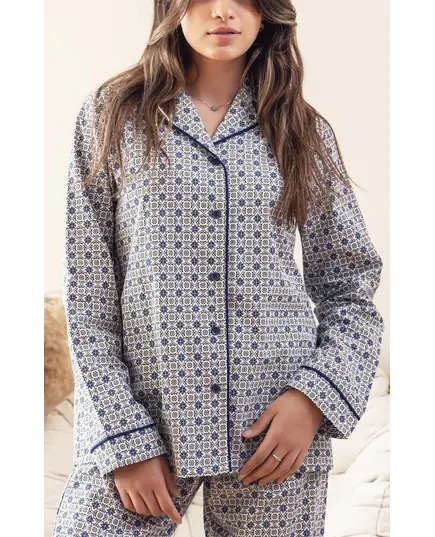 Classic Buttoned Pajama - Women's Clothes From Egypt - Cotton - Comfort - Tijarahub