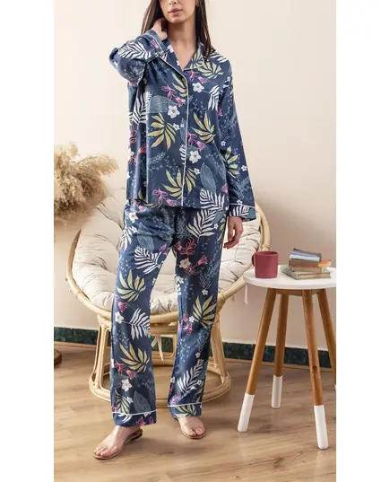 Floral Buttoned Pajama - Homewear For Women - Cotton - Comfort - Tijarahub