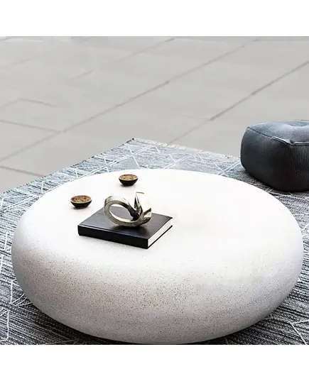 Coffee Table 90x40 cm - Waterproof Polyester Stone Furniture - Shaheen Farouk Designs - TijaraHub