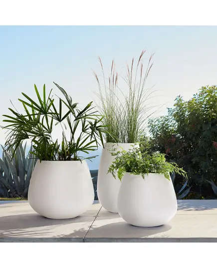 Fiberglass Trento Pot - Handmade – Wholesaler - Home & Garden Decoration - Unique Pots & Plants - 70 cm×65 cm TijaraHub