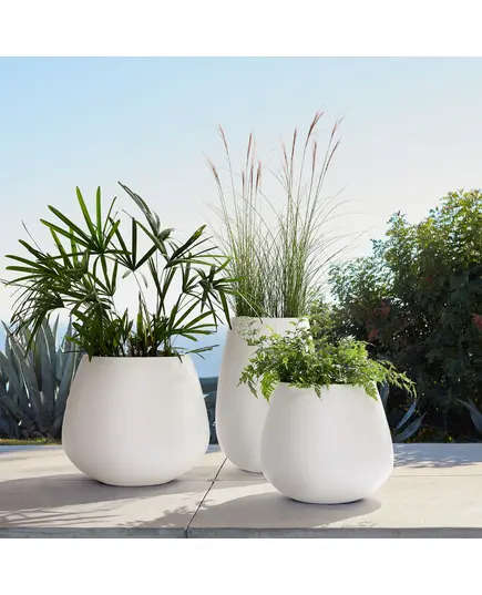 Fiberglass Trento Pot - Handmade – Wholesaler - Home & Garden Decoration - Unique Pots & Plants - 65 cm×55 cm TijaraHub