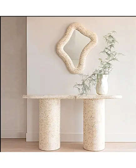 Terrazzo Table - B2B Bulk Polyester Stone Furniture - Shaheen Farouk Designs - TijaraHub