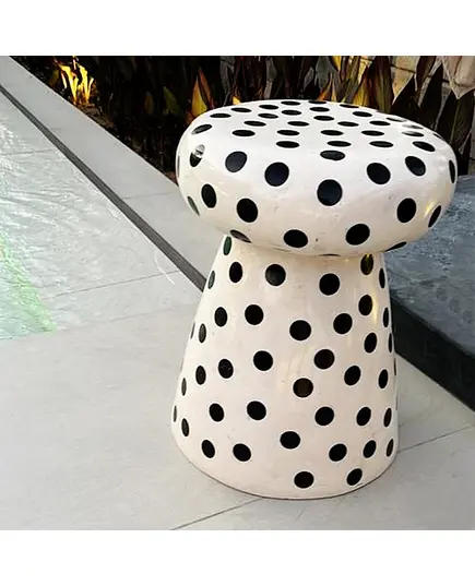 Side Table 50x50x70 cm - Wholesale Polyester Stone Furniture - Shaheen Farouk Designs - TijaraHub