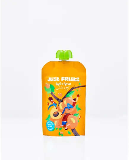 Just Fruits Apple & Apricot Puree Pouches - Natural Beverage by Just Fruits - TijaraHub