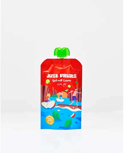 Just Fruits Apple & Cinnamon Puree Pouches - Natural Beverage - Just Fruits - TijaraHub