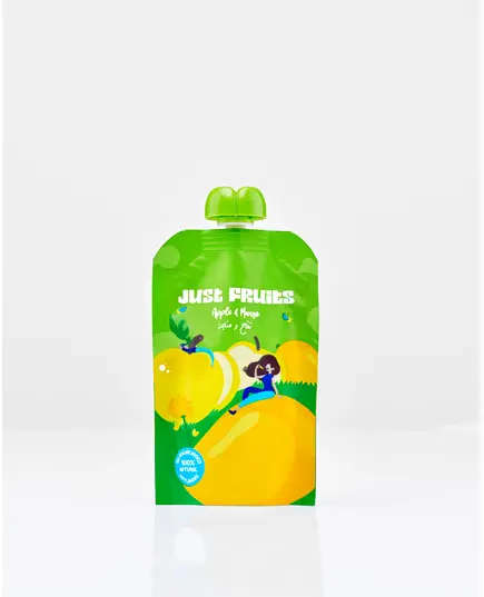 Just Fruits Apple & Mango Puree Pouches - Natural Beverage by Just Fruits - TijaraHub