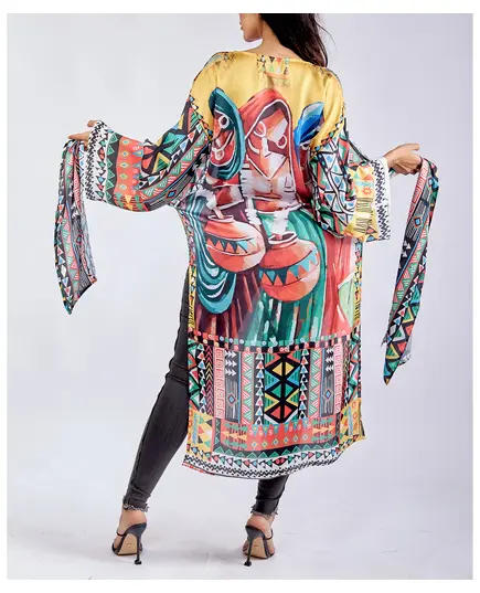 High Quality Melody of Arabia Open Kaftan - Wholesale Clothes - Fashion for Women - Crepe - Tijarahub