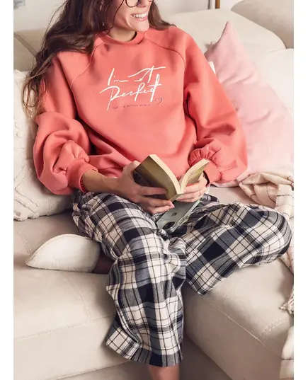 Stylish Simon Puff Sleeve Pajama Set - Wholesale Women's Clothing - Cotton - High Quality - Tijarahub