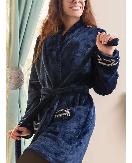 High Quality Dark Blue Robe - Wholesale Clothing - Women's Clothes - Soft Polar Fleece - Comfort - Tijarahub