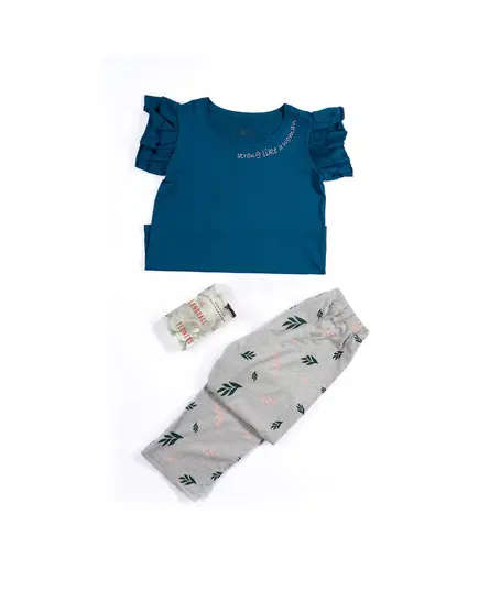 Premium Quality Petroleum Pants Pajama Set - Wholesale - Women's Homewear - Comfort - Tijarahub