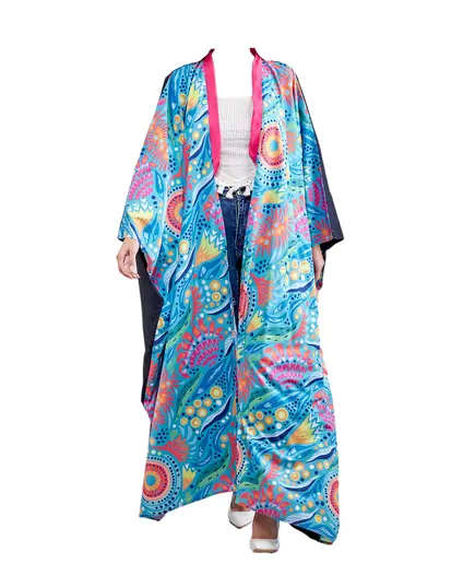Luxurious Safari Spirit Short Cardigan - Wholesale - Fashion for Women - Satin Silk - 85 cm - Tijarahub