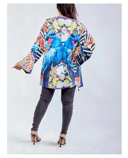 Premium Quality Blue Wings Short Cardigan - Buy In Bulk - Fashion for Women - CY - 85 cm - Tijarahub