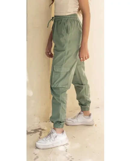 Stylish Olive Cargo Pants - Wholesale Suppliers - Women's Clothes - Gabardine - New Style - Tijarahub