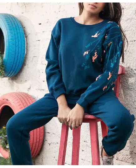 Comfort Petroleum Pajama Set - Wholesale Women's Clothing - Cotton - High Quality​ - Tijarahub