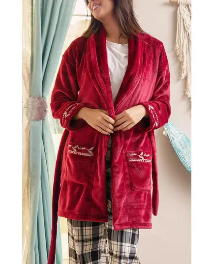 High Quality Maroon Robe - Wholesale Clothing - Women's Clothes - Soft Polar Fleece - Comfort - Tijarahub