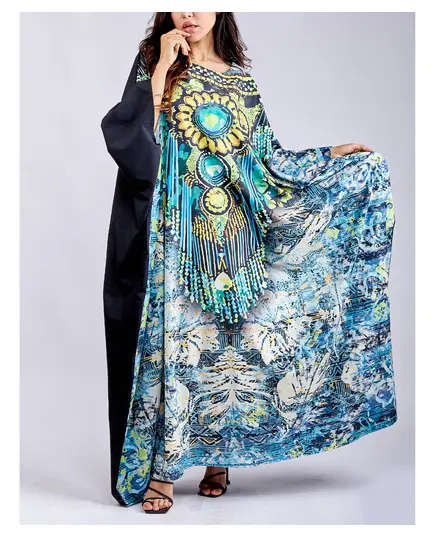 Elegant East Meets West Kaftan - Wholesale Clothing - Fashion for Women - Crepe - 150 cm - Tijarahub