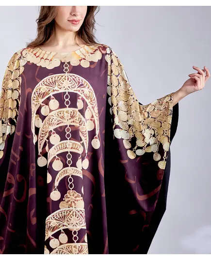 High Quality Harvests of Dreams Kaftan - Wholesale Clothing - Fashion for Women - Crepe - 150 cm - Tijarahub