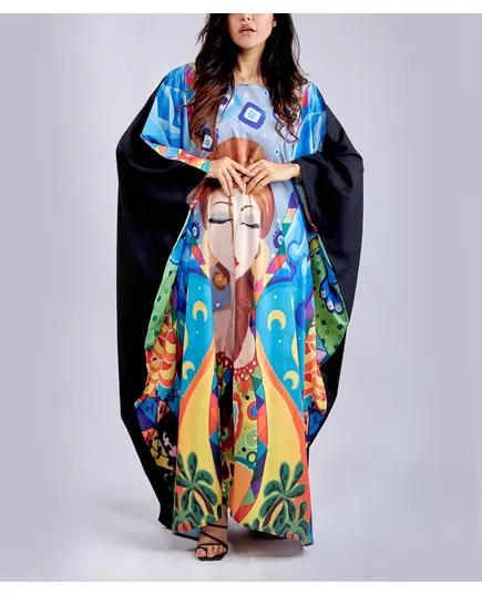 Stylish Dream Catcher Open Kaftan - Wholesale Clothes - Fashion for Women - Crepe - Tijarahub