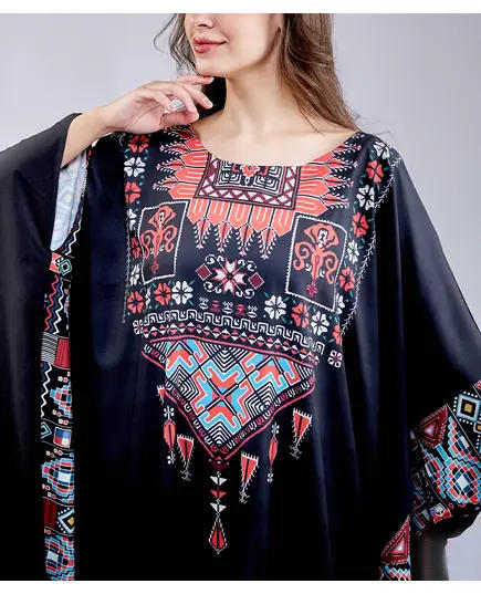 Stylish Bedouin Spirit Kaftan - Wholesale Clothing - Fashion for Women- Crepe - 150 cm - Tijarahub