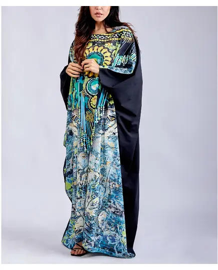 Elegant East Meets West Kaftan - Wholesale Clothing - Fashion for Women - Crepe - 150 cm - Tijarahub