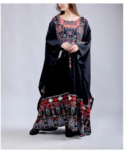 Stylish Bedouin Spirit Kaftan - Wholesale Clothing - Fashion for Women- Crepe - 150 cm - Tijarahub