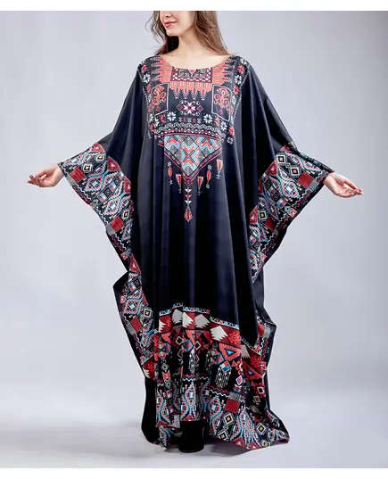 Stylish Bedouin Spirit Kaftan - Wholesale Clothing - Fashion for Women- Crepe - 150 cm - Tijarahub