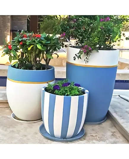 Pots - Polyester Stone Handmade - Wholesale Outdoor Accessories - Shaheen Farouk Designs - TijaraHub