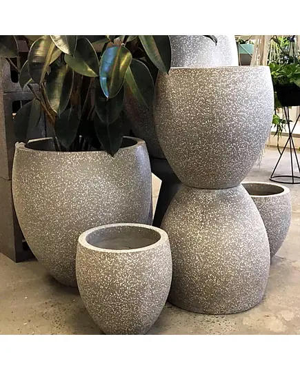 Pots - Handmade Polyester Stone Planters - Shaheen Farouk Designs - TijaraHub