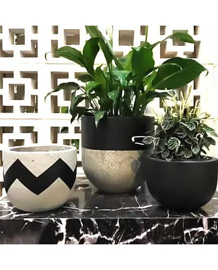 Pots - Wholesale Polyester Stone Garden Accessories - Shaheen Farouk Designs - TijaraHub