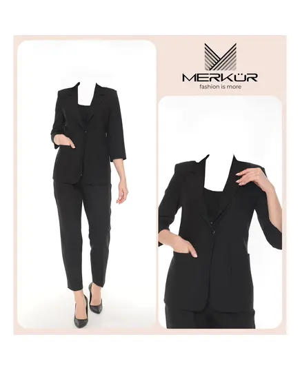 Poly Viscose Trousers Suit - Wholesale - Fashion For Women  - Mercury - Tijarahub