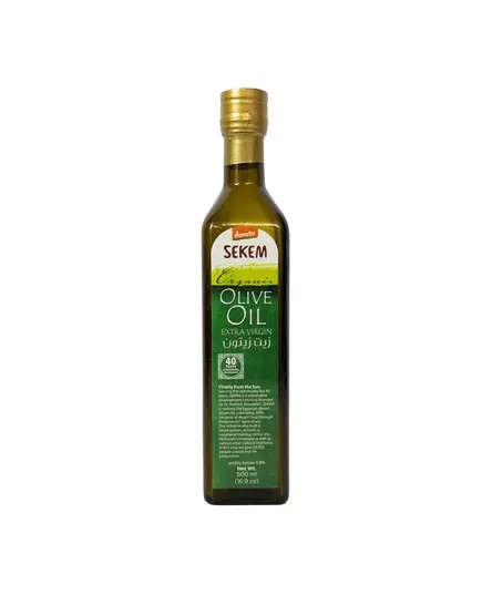 Organic Olive Oil - Extra Virgin - 500 ml - Buy in Bulk - Food - Sekem - TijaraHub